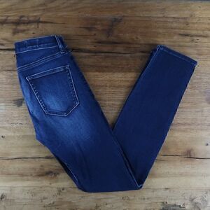 GAP 1969 RESOLUTION SLIM STRAIGHT DARK BLUE DENIM JEANS SIZE 25S